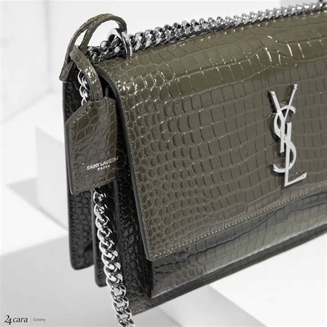 ysl sunset crocodile medium